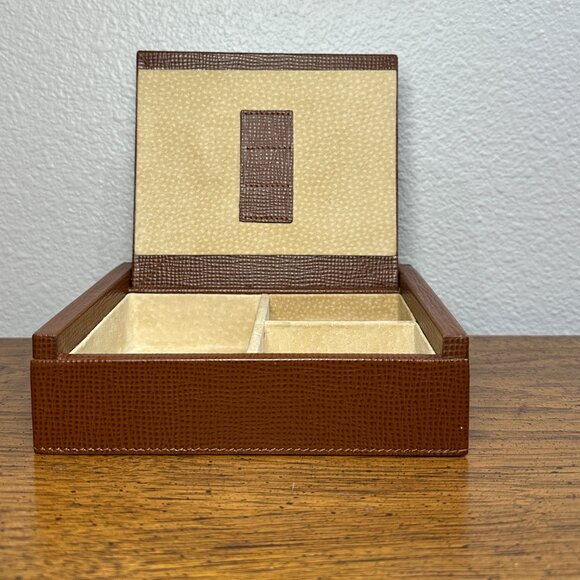 Coach Brown Leather Jewelry Box - Picture 5 of 8